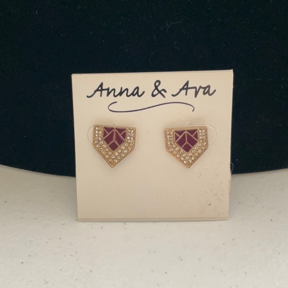 Anna & Ava Geometric Rhinestone Earrings